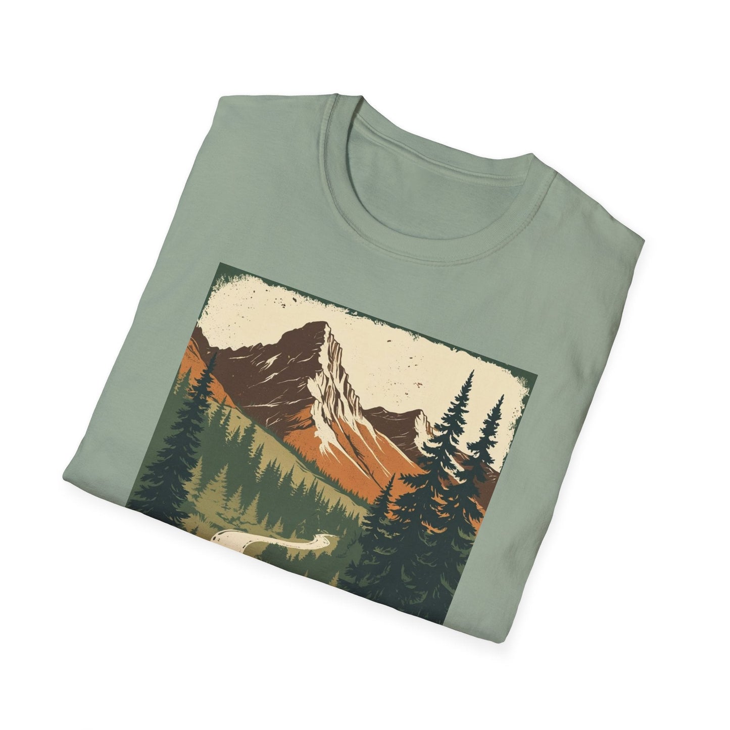 Montana Nature Tee – Softstyle Vintage Shirt for Hikers & Travelers