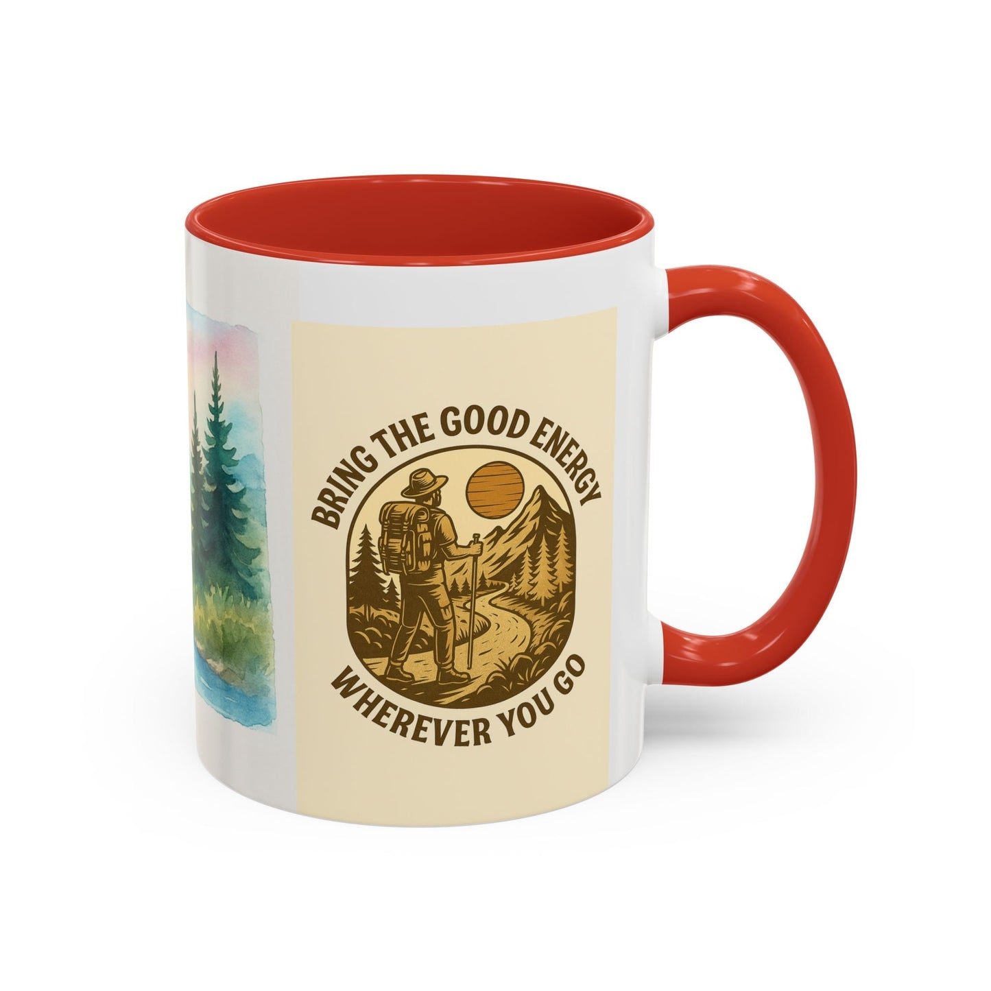 Nature-Inspired Mug – Bear & Mountain Coffee Cup for Outdoorsy Souls