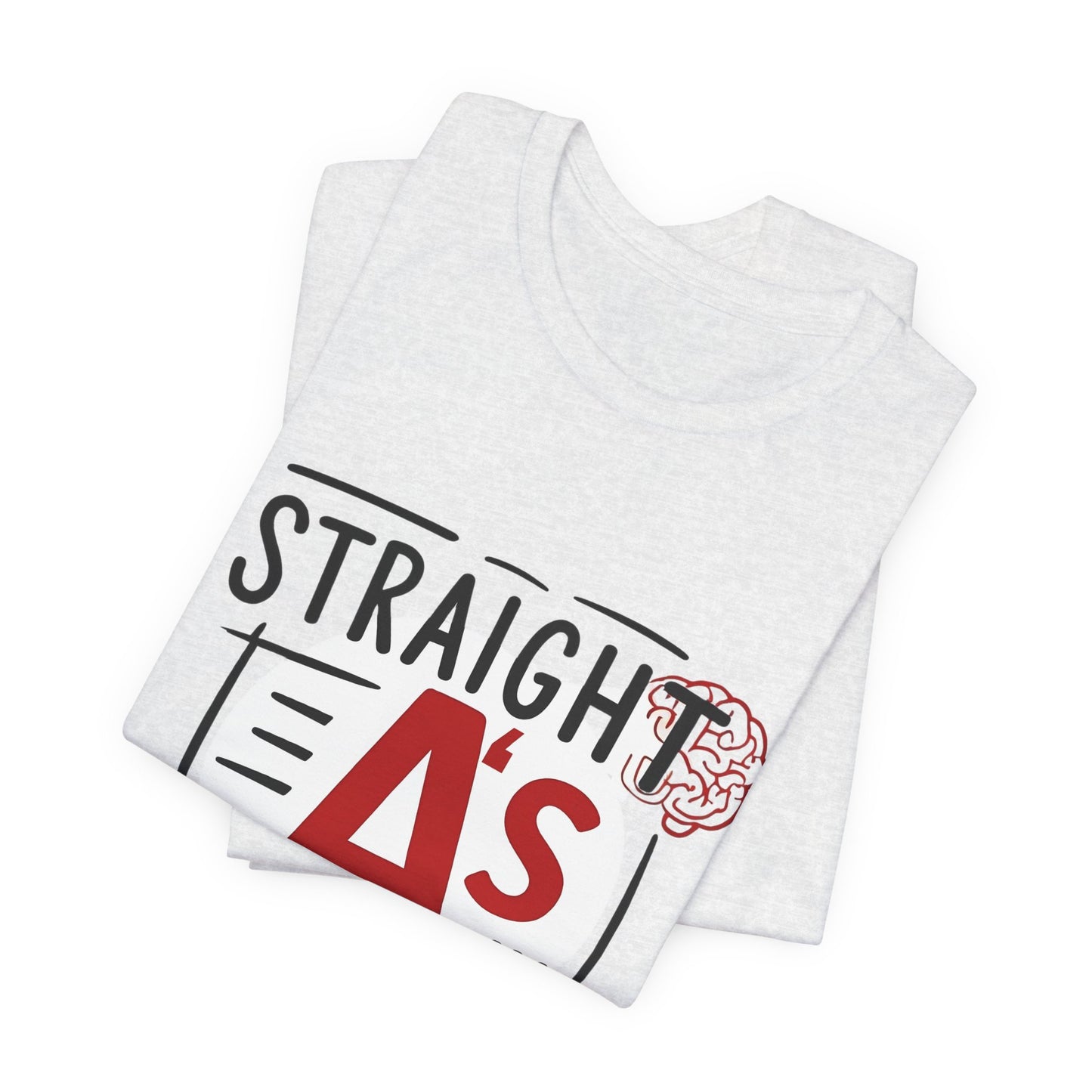 Unisex Thoughtful Overthinker Tee - Straight A's in Overthinking, Casual Tee, Gift for Students, Funny T-Shirt, Everyday Wear