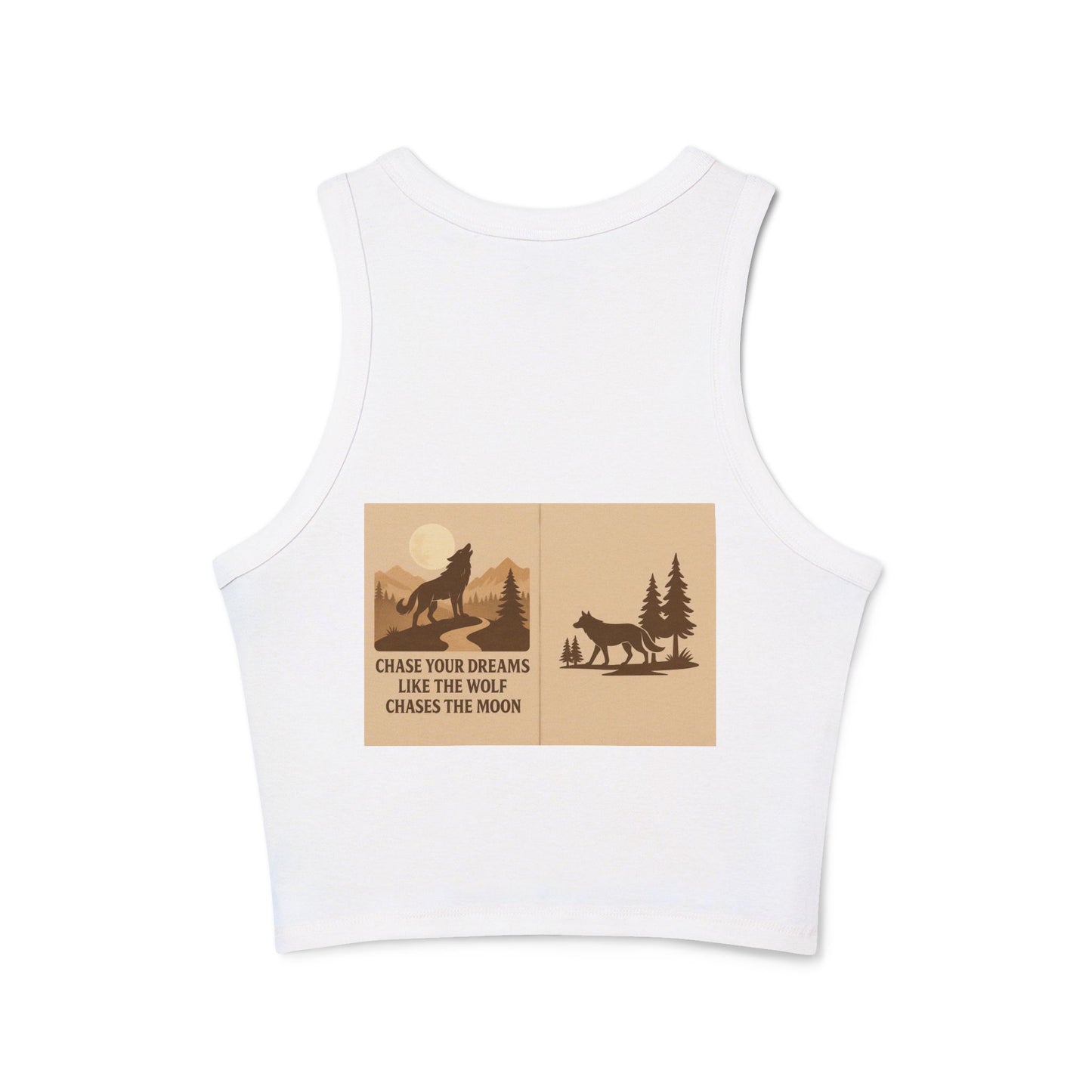 Women’s Nature Tank Top – Wolves & Motivational Outdoor Quote