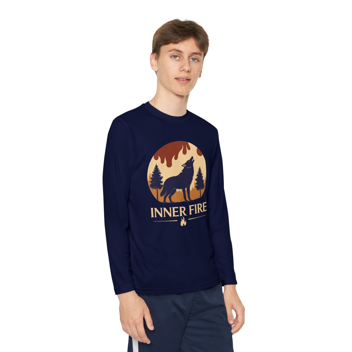 Youth Long Sleeve – Inner Fire Sparks Within Adventure Tee