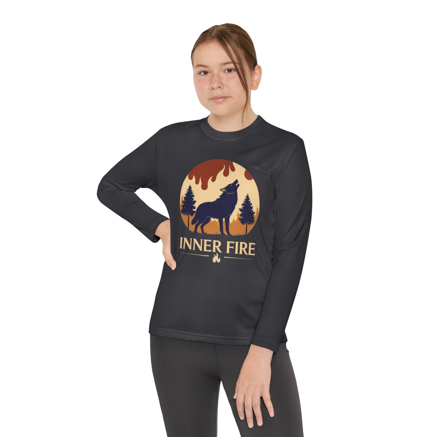 Youth Long Sleeve – Inner Fire Sparks Within Adventure Tee