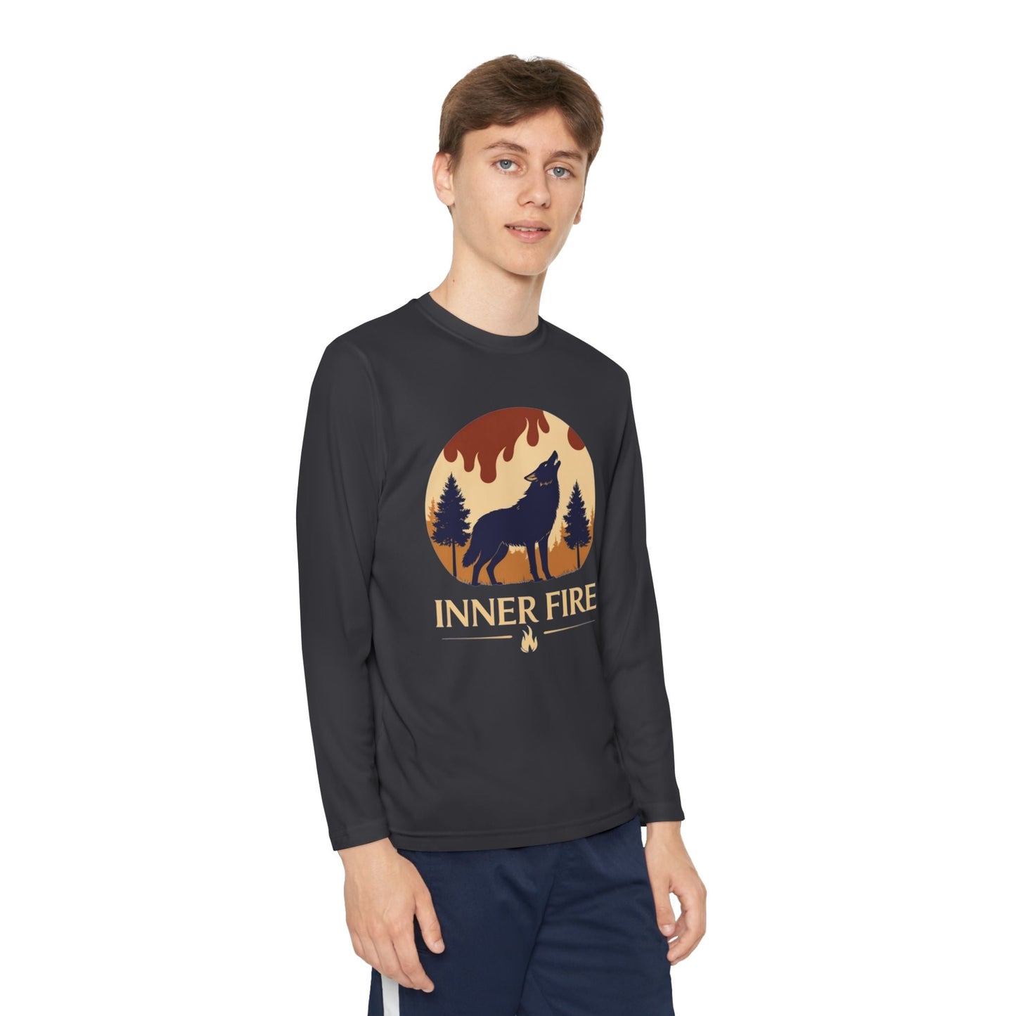 Youth Long Sleeve – Inner Fire Sparks Within Adventure Tee