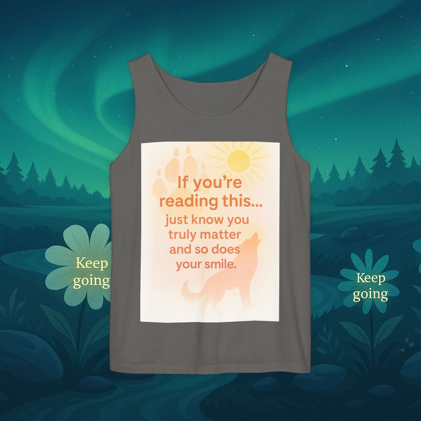 You Matter Nature Tank Top – Wolves Design Motivational Shirt