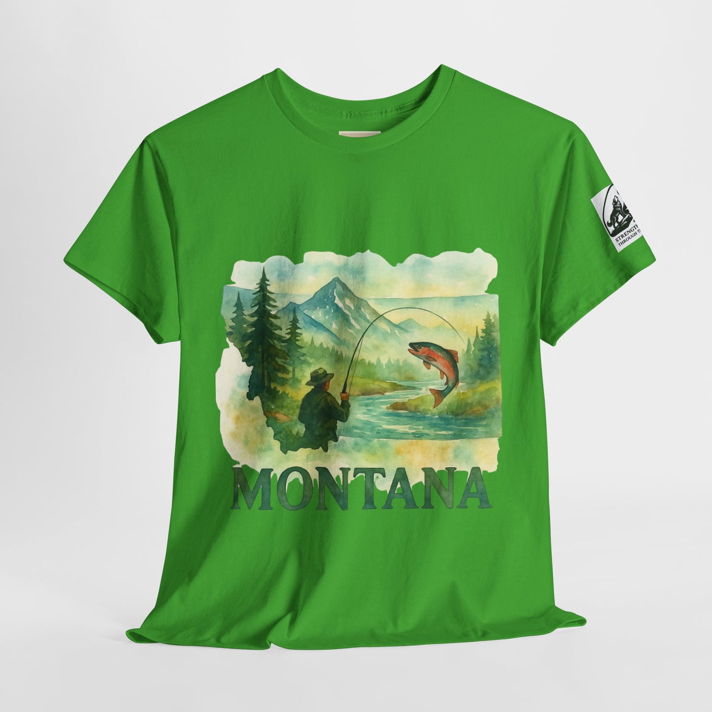 Montana Adventure Shirt – Retro Fishing Tee for Outdoor Enthusiasts