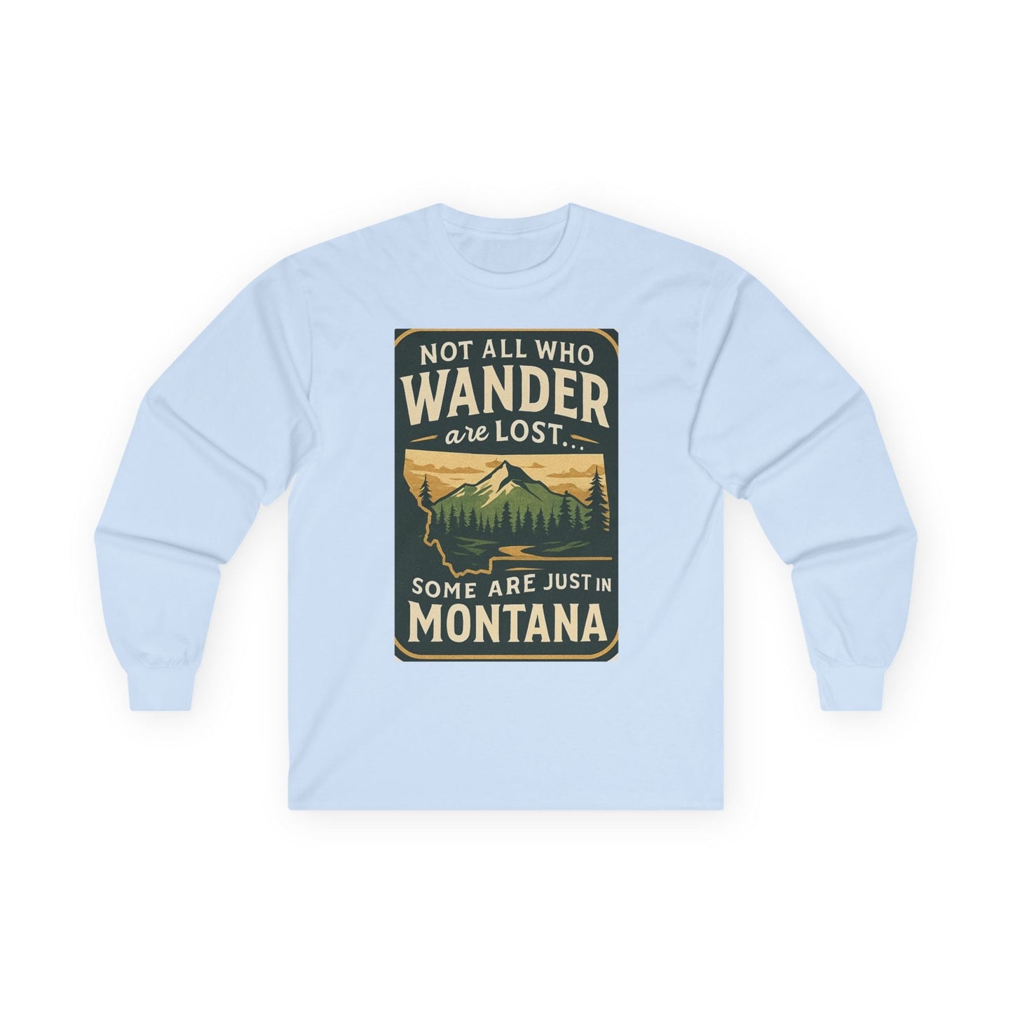 Wanderlust Long Sleeve – Montana Adventure Shirt for Outdoors Lover