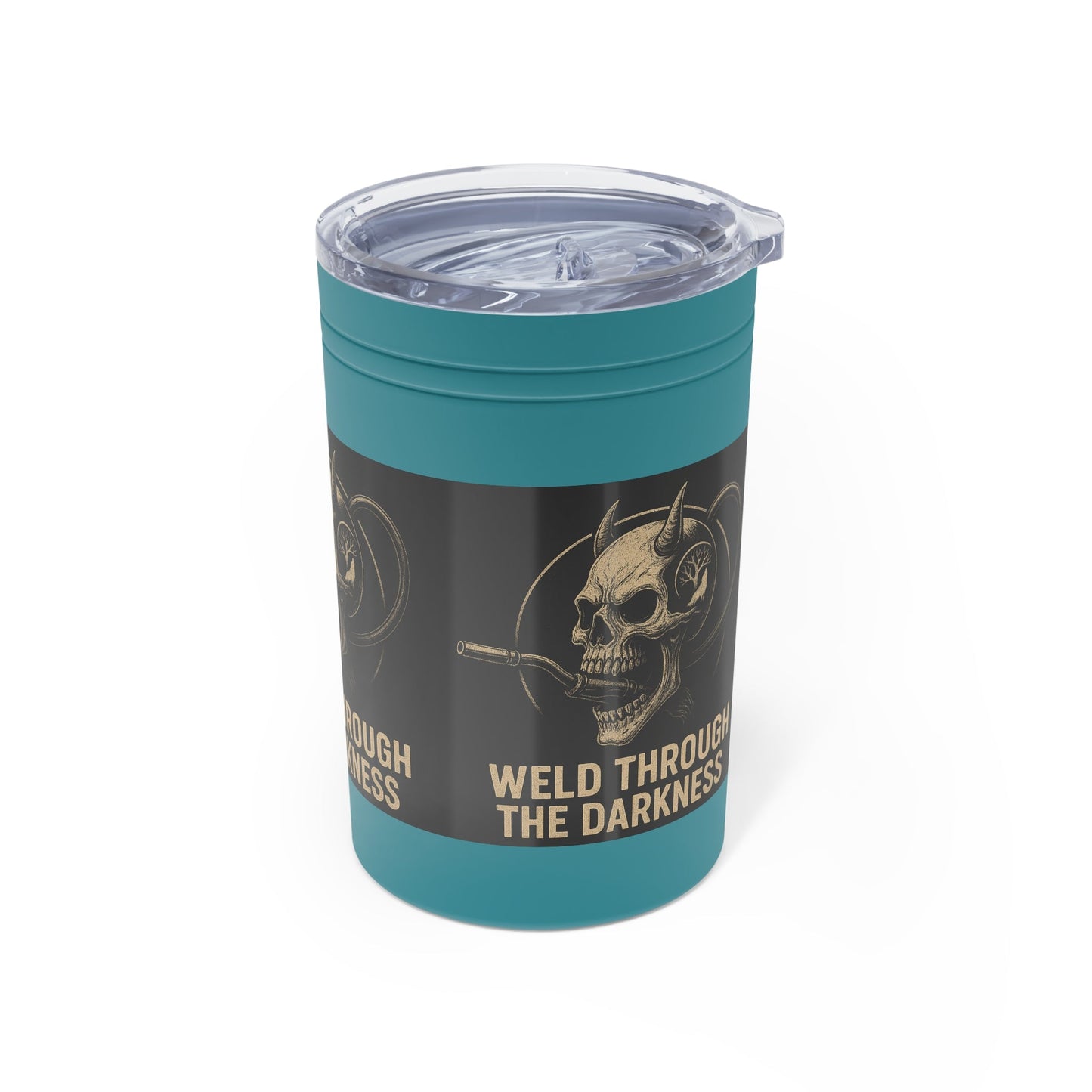 Weld Through the Darkness 11oz Tumbler – Inspirational Welder Gift