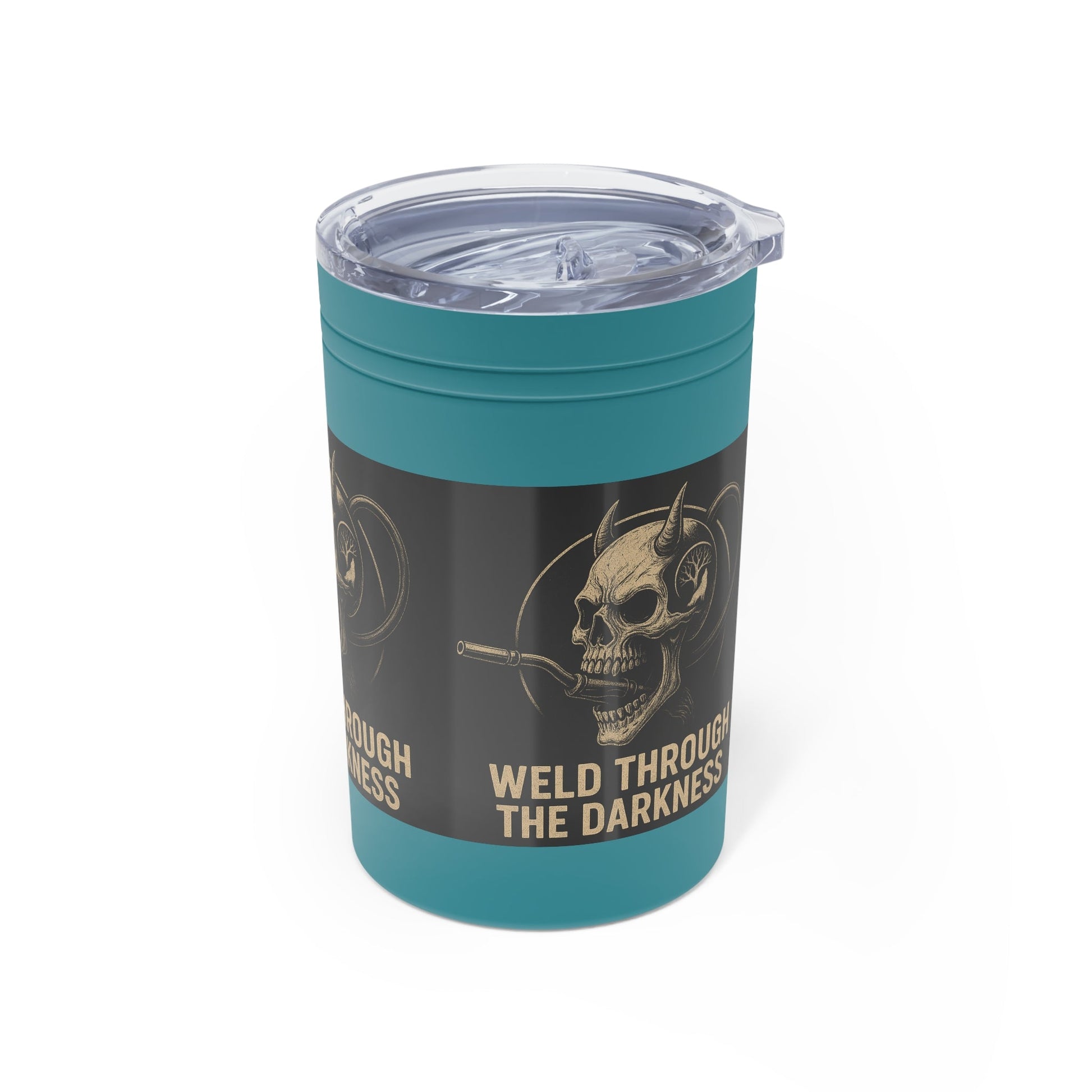 Weld Through the Darkness 11oz Tumbler – Inspirational Welder Gift