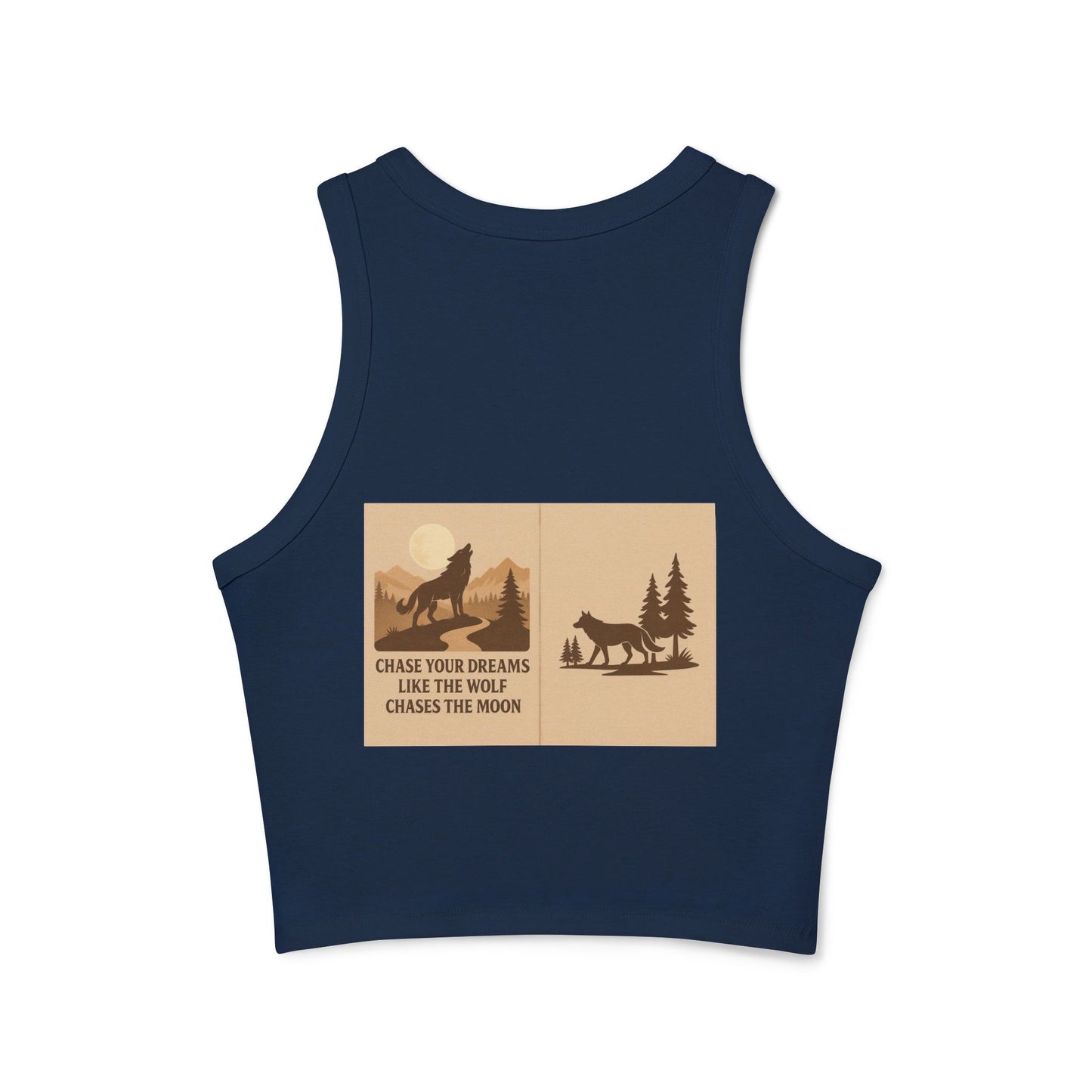 Women’s Nature Tank Top – Wolves & Motivational Outdoor Quote