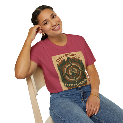 Adventure Hiking Tee – Stay Grounded Shirt for Nature Seekers
