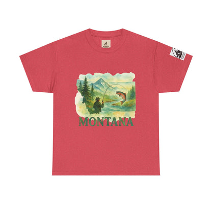 Montana Adventure Shirt – Retro Fishing Tee for Outdoor Enthusiasts