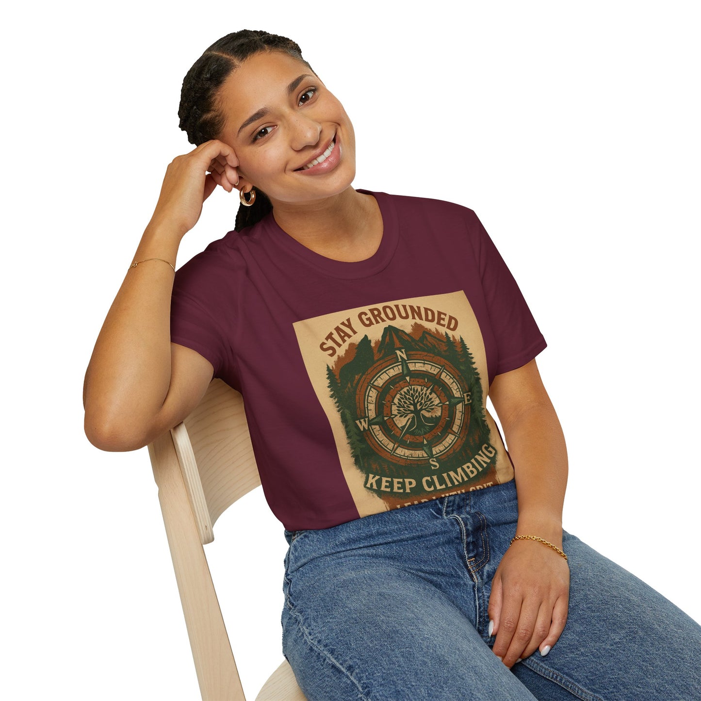 Adventure Hiking Tee – Stay Grounded Shirt for Nature Seekers