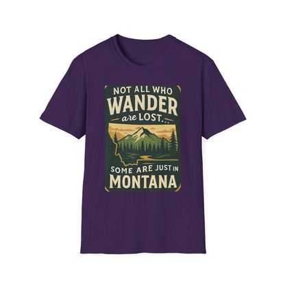 Unisex Wanderer T-Shirt – Not All Who Wander Are Lost Quote Tee