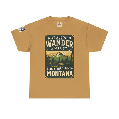 Montana Wanderer Tee – Inspirational Nature Quote Shirt for Explorers