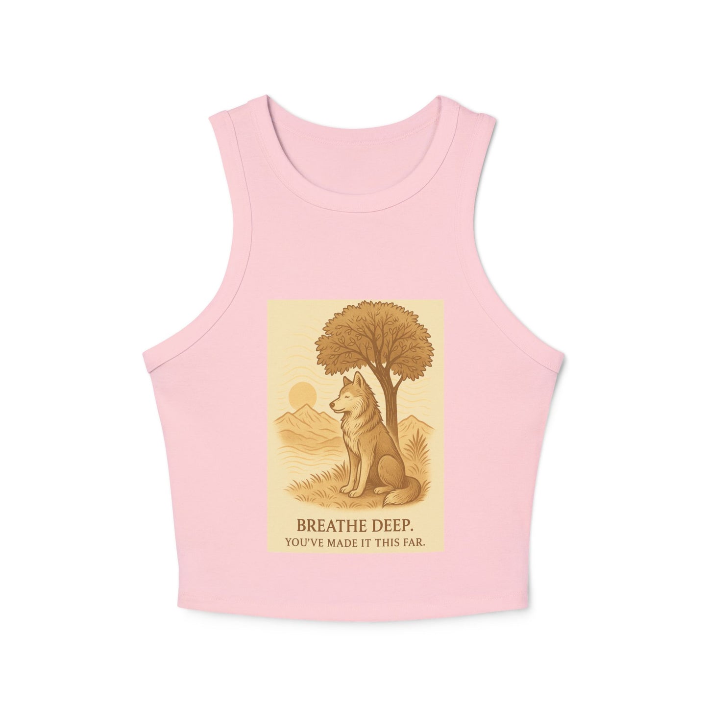 Women’s Nature Tank Top – Wolves & Motivational Outdoor Quote