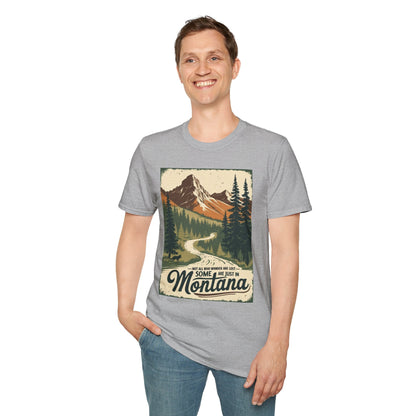 Montana Nature Tee – Softstyle Vintage Shirt for Hikers & Travelers