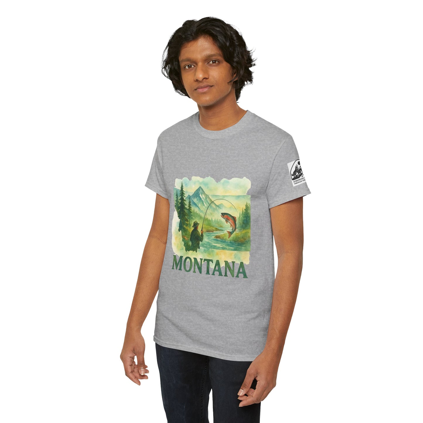 Montana Adventure Shirt – Retro Fishing Tee for Outdoor Enthusiasts