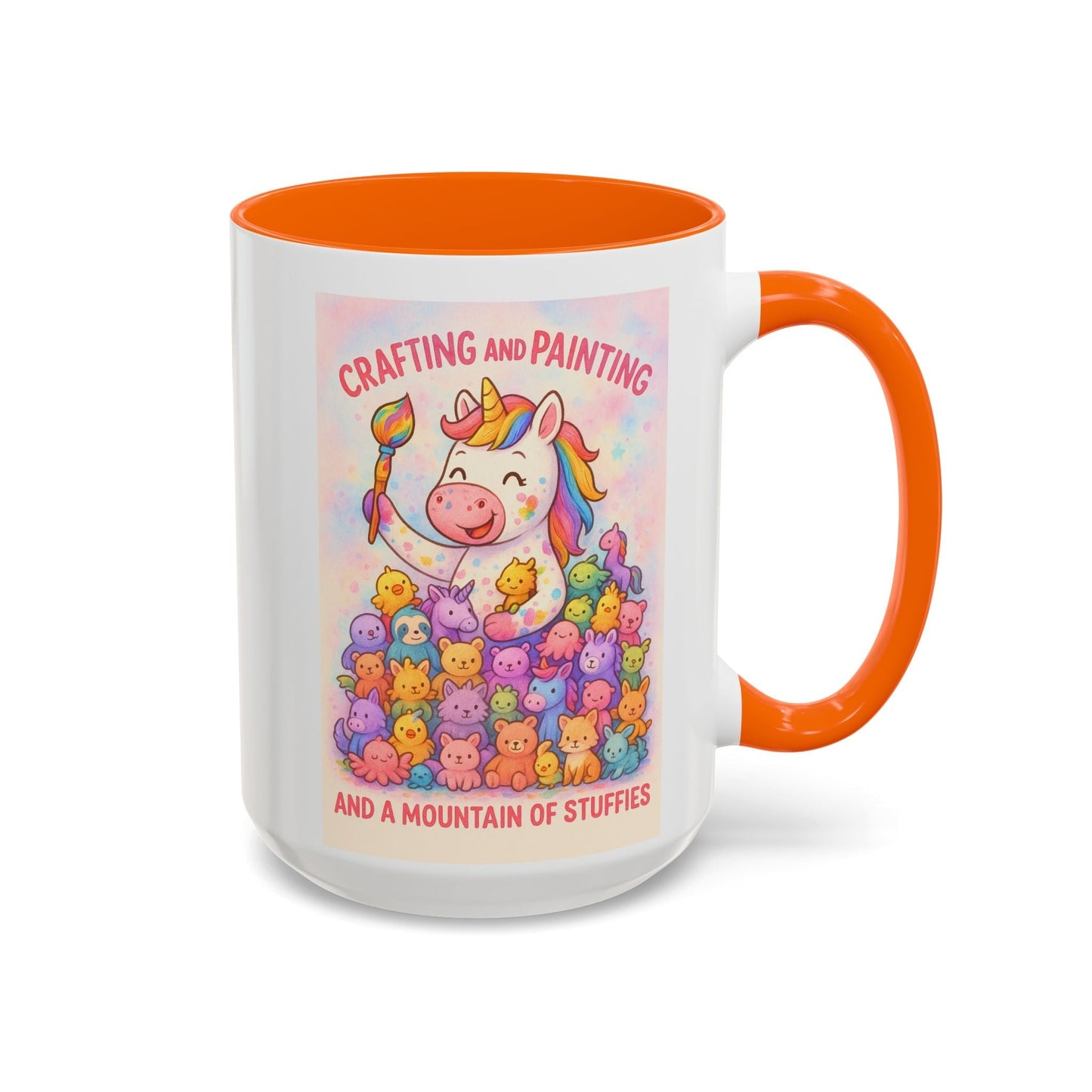 Whimsical Cat Mug with unicorn and cat design, ideal gift for creatives and animal lovers.