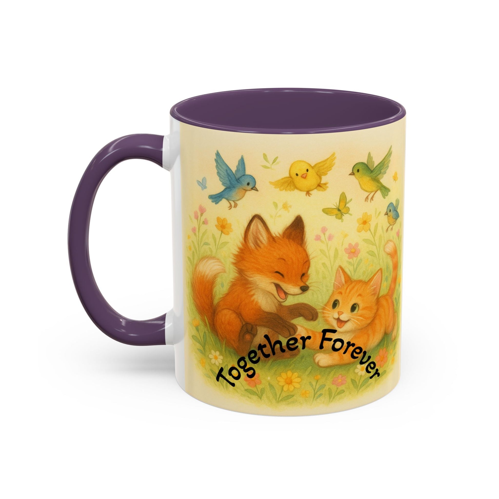 Whimsical Cat Mug with playful design, perfect gift for cat lovers and creatives.