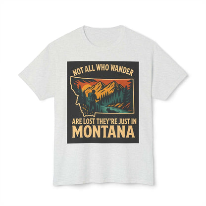 Montana Adventure Tee with nature-inspired design, perfect for free spirits and outdoor enthusiasts.
