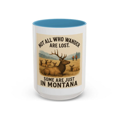 Montana Adventure Mug with Elk Design and Inspirational Quote