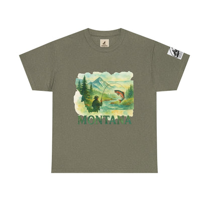 Montana Adventure Shirt – Retro Fishing Tee for Outdoor Enthusiasts