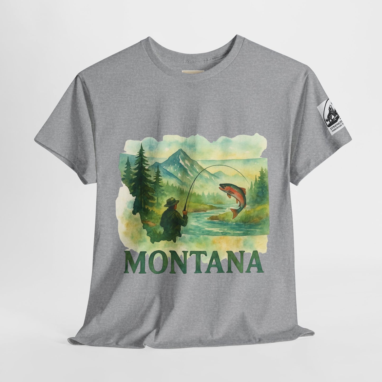 Montana Adventure Shirt – Retro Fishing Tee for Outdoor Enthusiasts