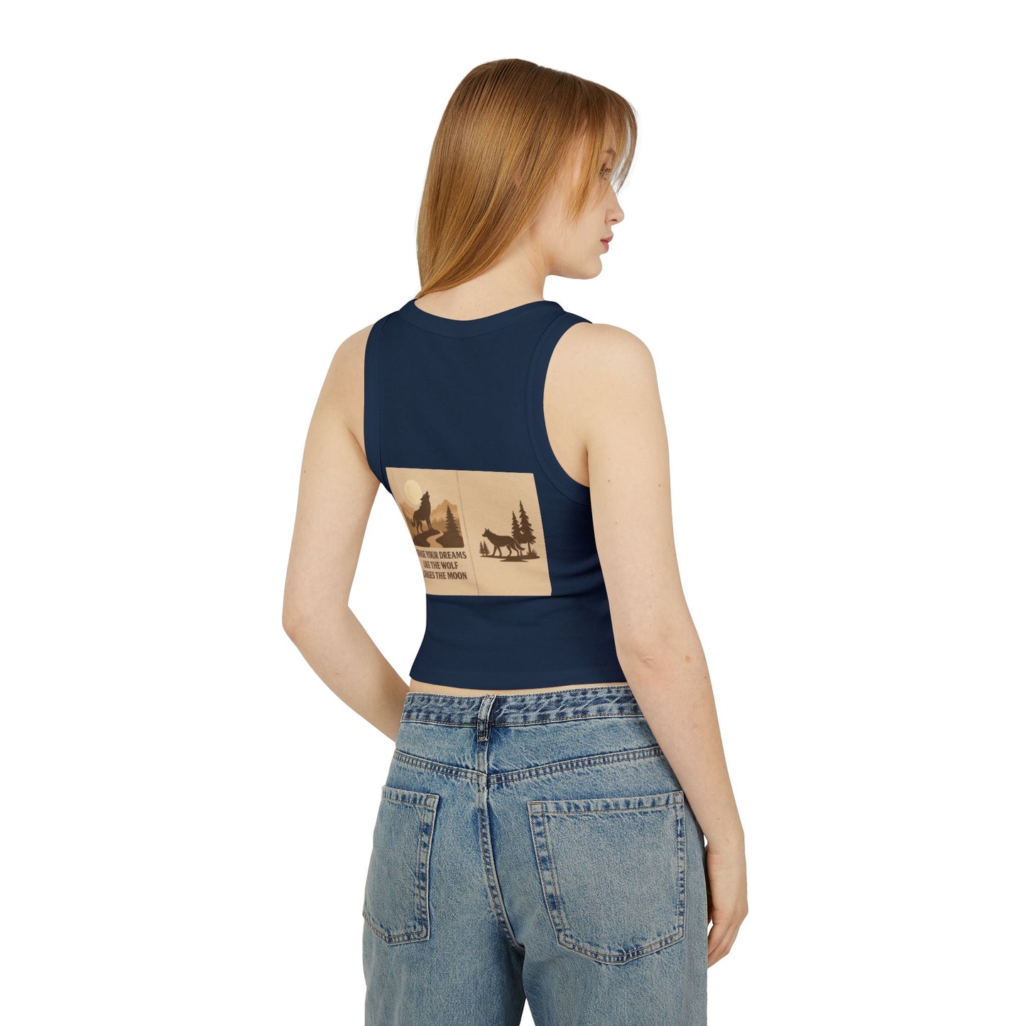 Women’s Nature Tank Top – Wolves & Motivational Outdoor Quote