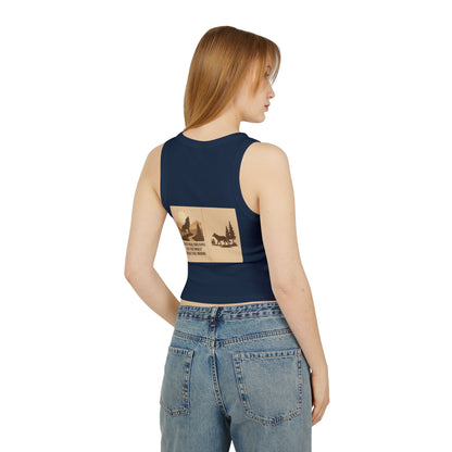 Women’s Nature Tank Top – Wolves & Motivational Outdoor Quote