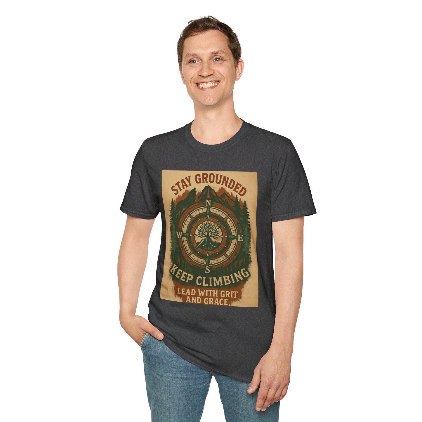 Adventure Hiking Tee – Stay Grounded Shirt for Nature Seekers