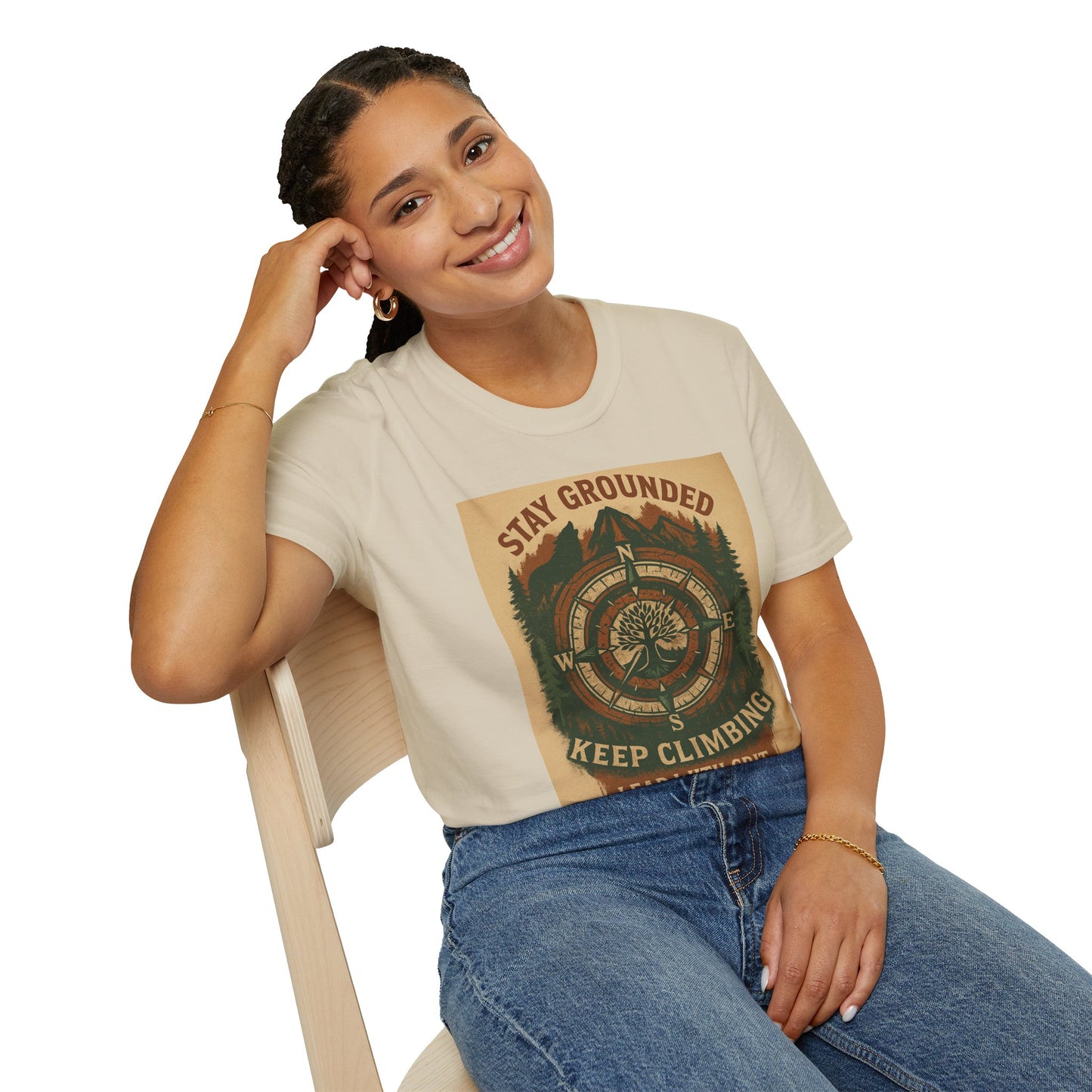 Adventure Hiking Tee – Stay Grounded Shirt for Nature Seekers