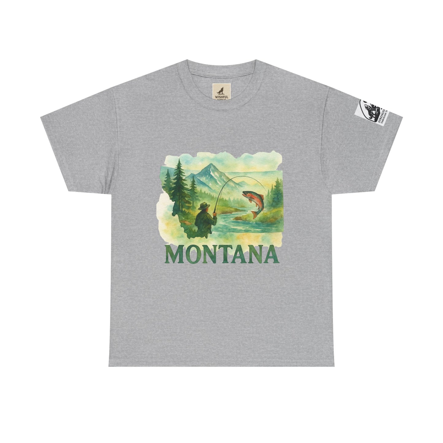 Montana Adventure Shirt – Retro Fishing Tee for Outdoor Enthusiasts