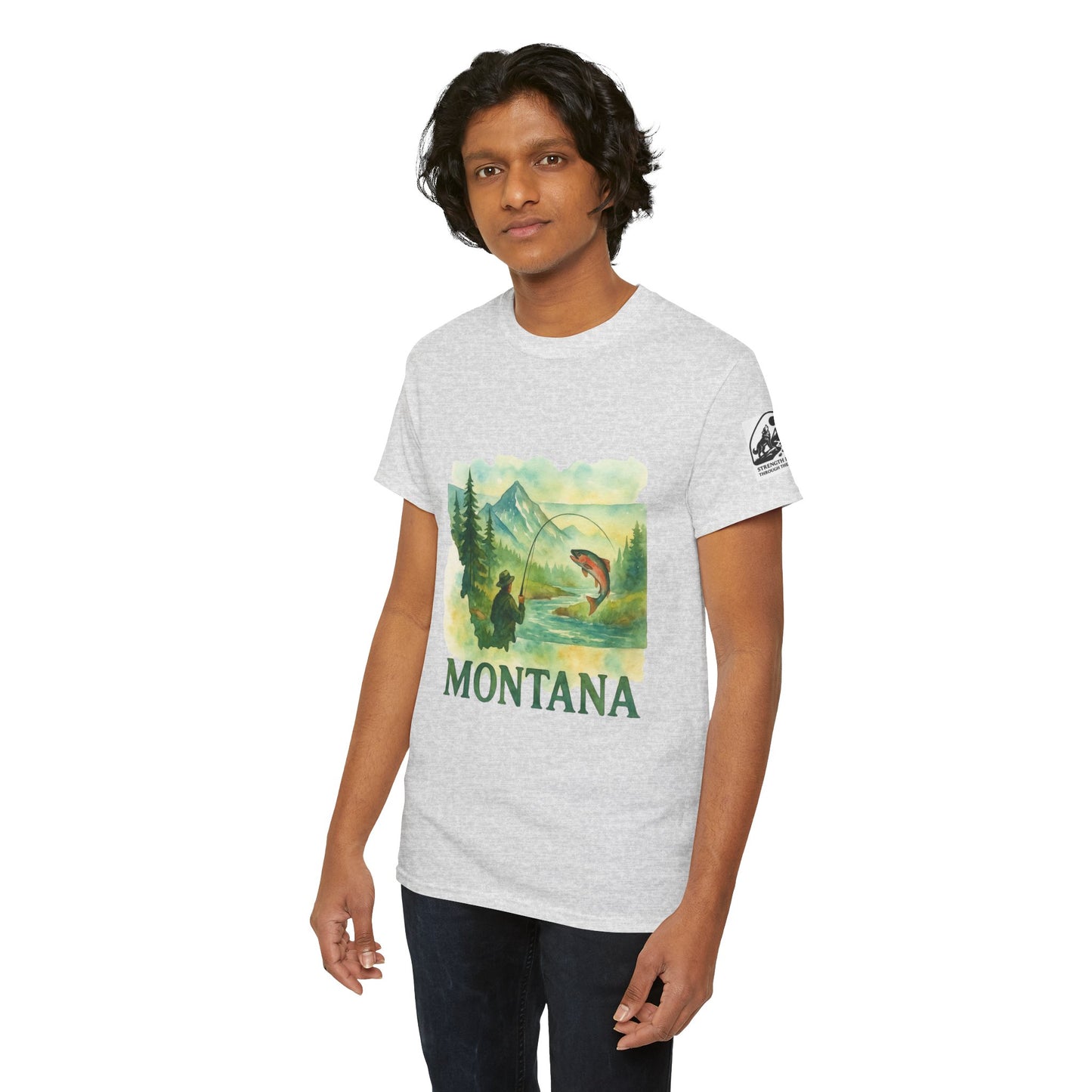 Montana Adventure Shirt – Retro Fishing Tee for Outdoor Enthusiasts