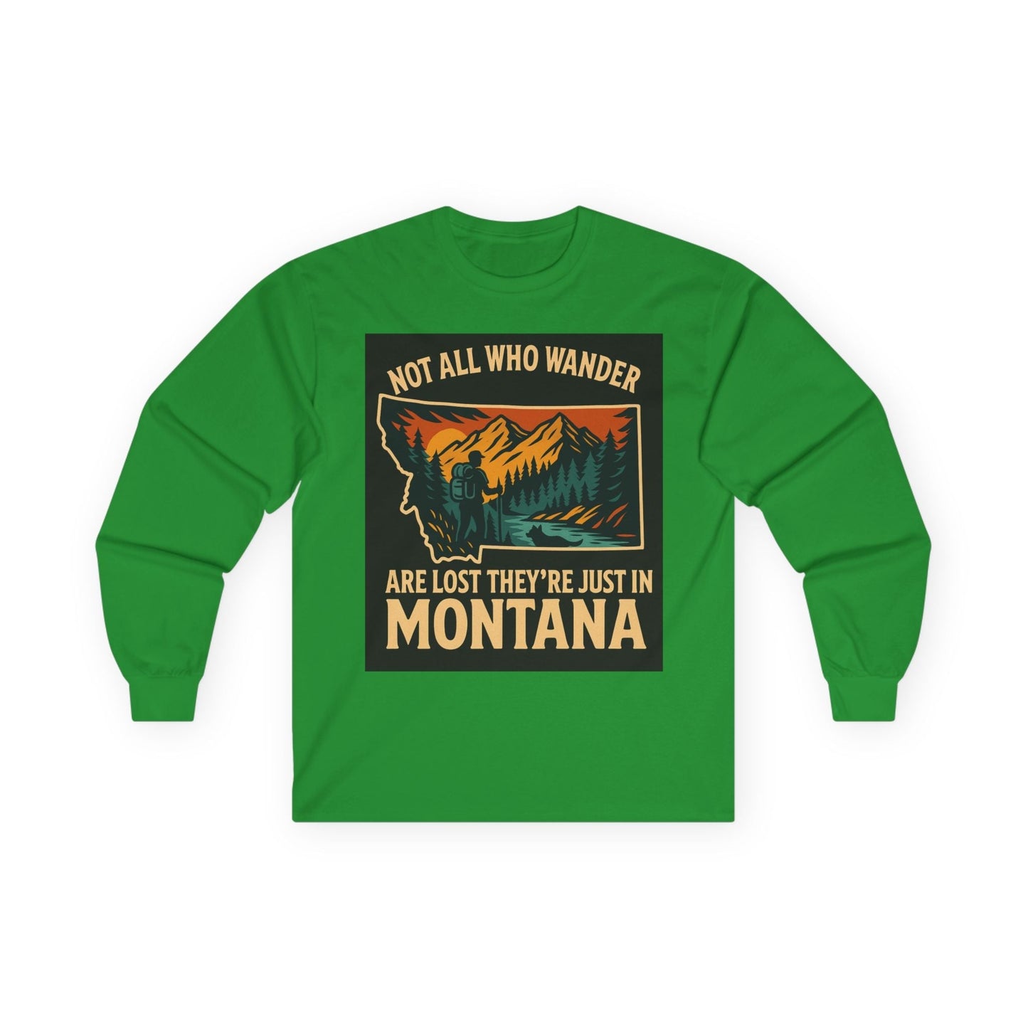 Montana Adventure Long Sleeve Tee – Hiking Shirt for Nature Lovers