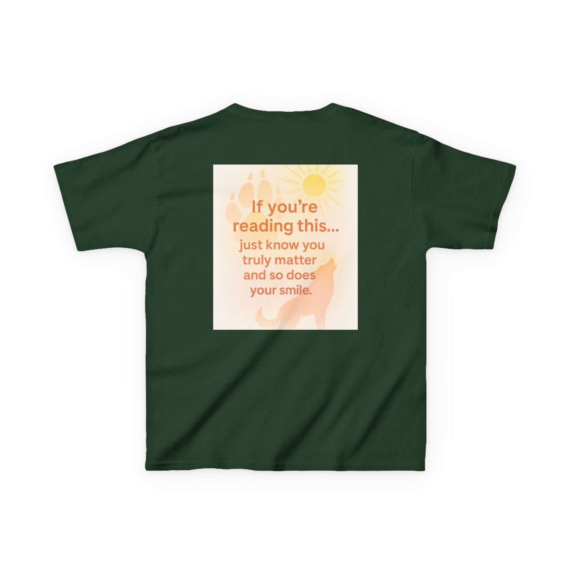 Montana Adventure Kids Tee with nature-inspired graphic on back, soft and durable for playful exploration.