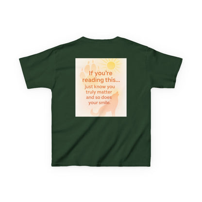 Montana Adventure Kids Tee with nature-inspired graphic on back, soft and durable for playful exploration.