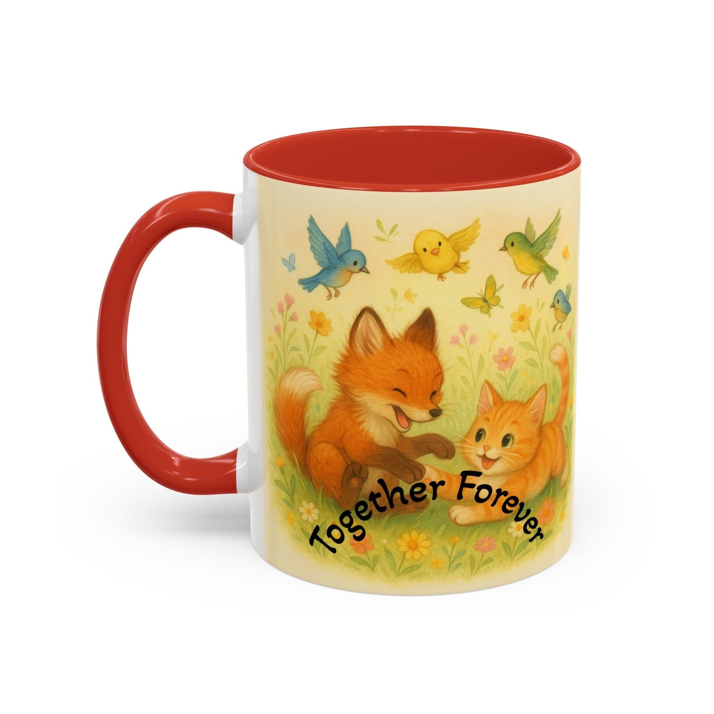 Whimsical Cat Mug with playful animal design, perfect for cat and unicorn lovers.