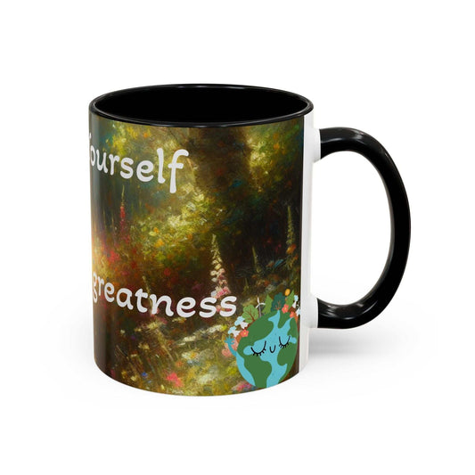 Accent Coffee Mug – Inspirational “Espresso Yourself” | 11oz and 15oz
