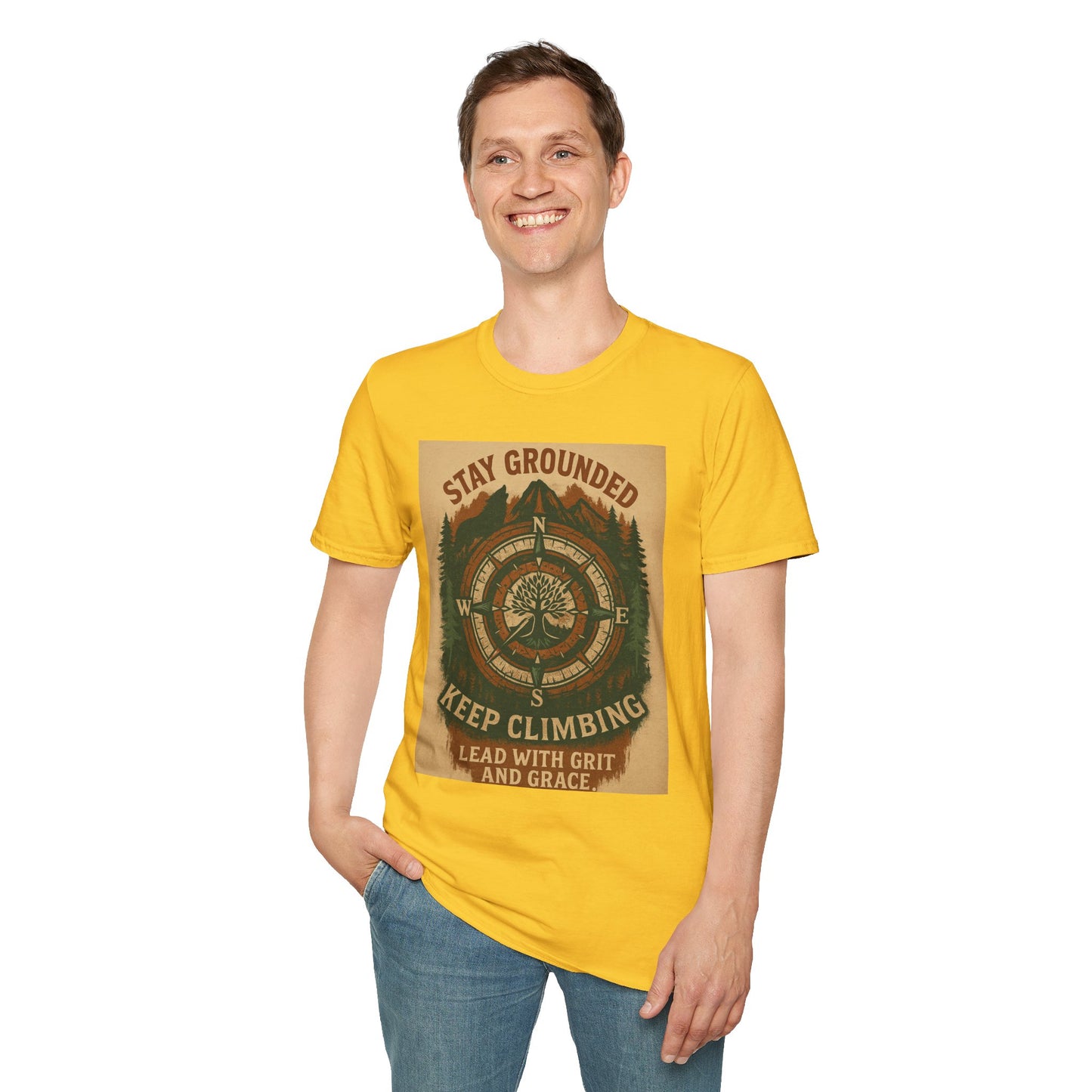 Adventure Hiking Tee – Stay Grounded Shirt for Nature Seekers