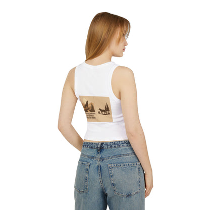 Women’s Nature Tank Top – Wolves & Motivational Outdoor Quote