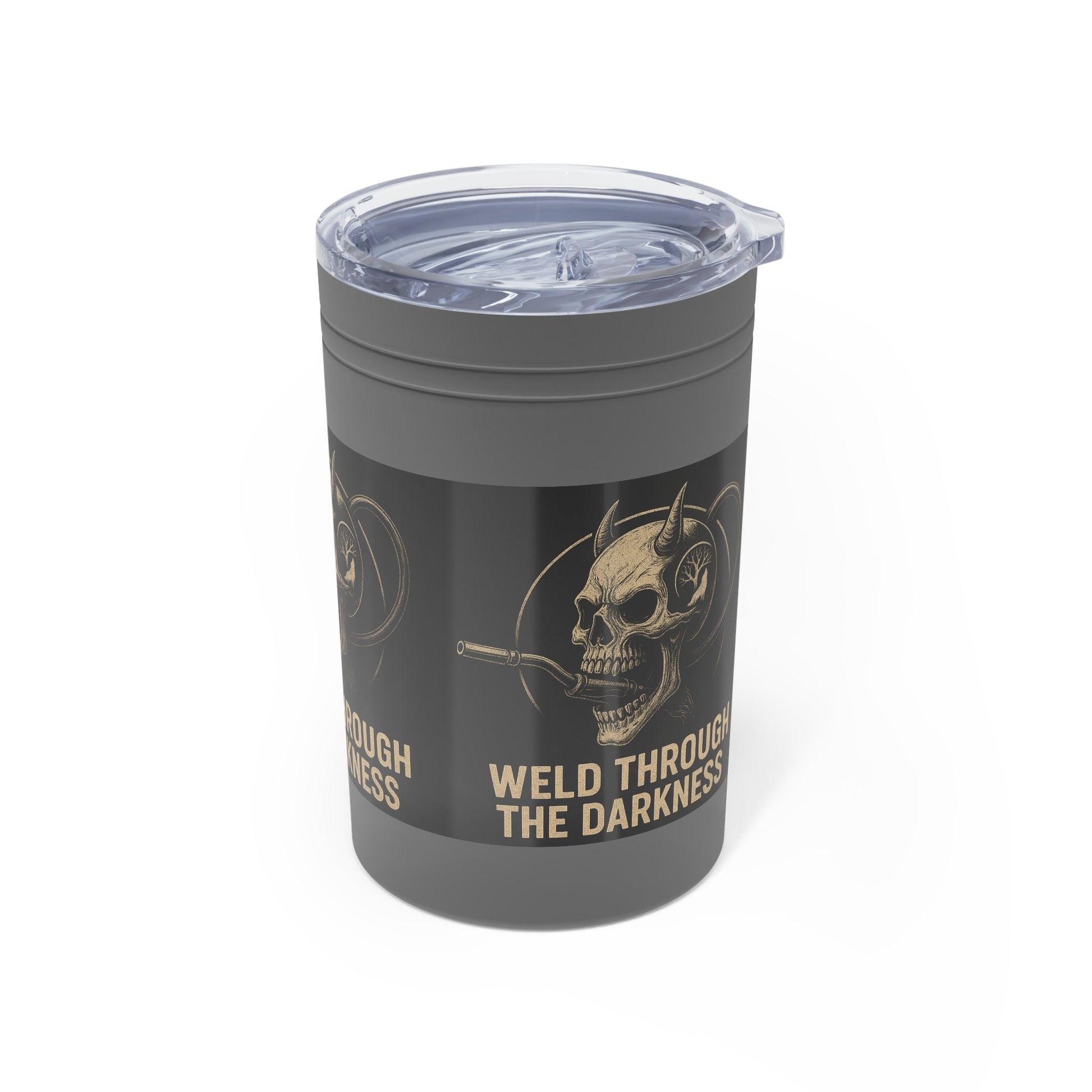Weld Through the Darkness 11oz Tumbler – Inspirational Welder Gift