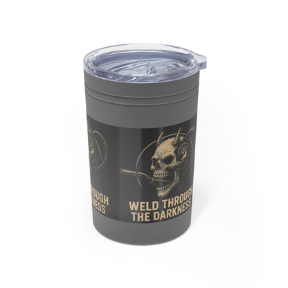 Weld Through the Darkness 11oz Tumbler – Inspirational Welder Gift