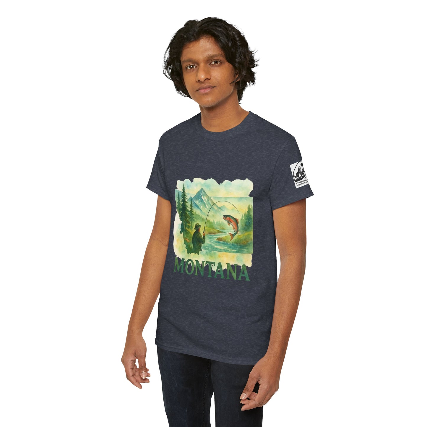 Montana Adventure Shirt – Retro Fishing Tee for Outdoor Enthusiasts