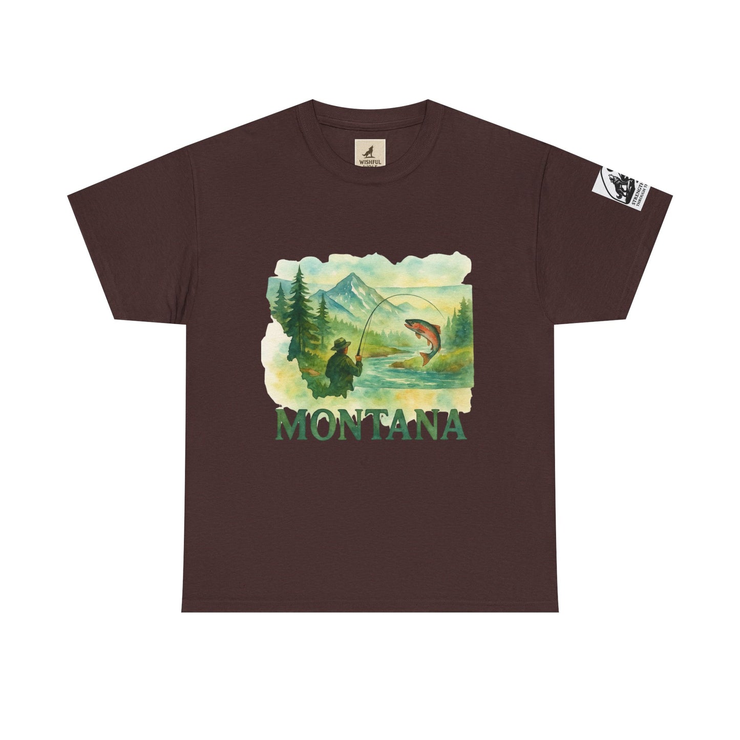 Montana Adventure Shirt – Retro Fishing Tee for Outdoor Enthusiasts