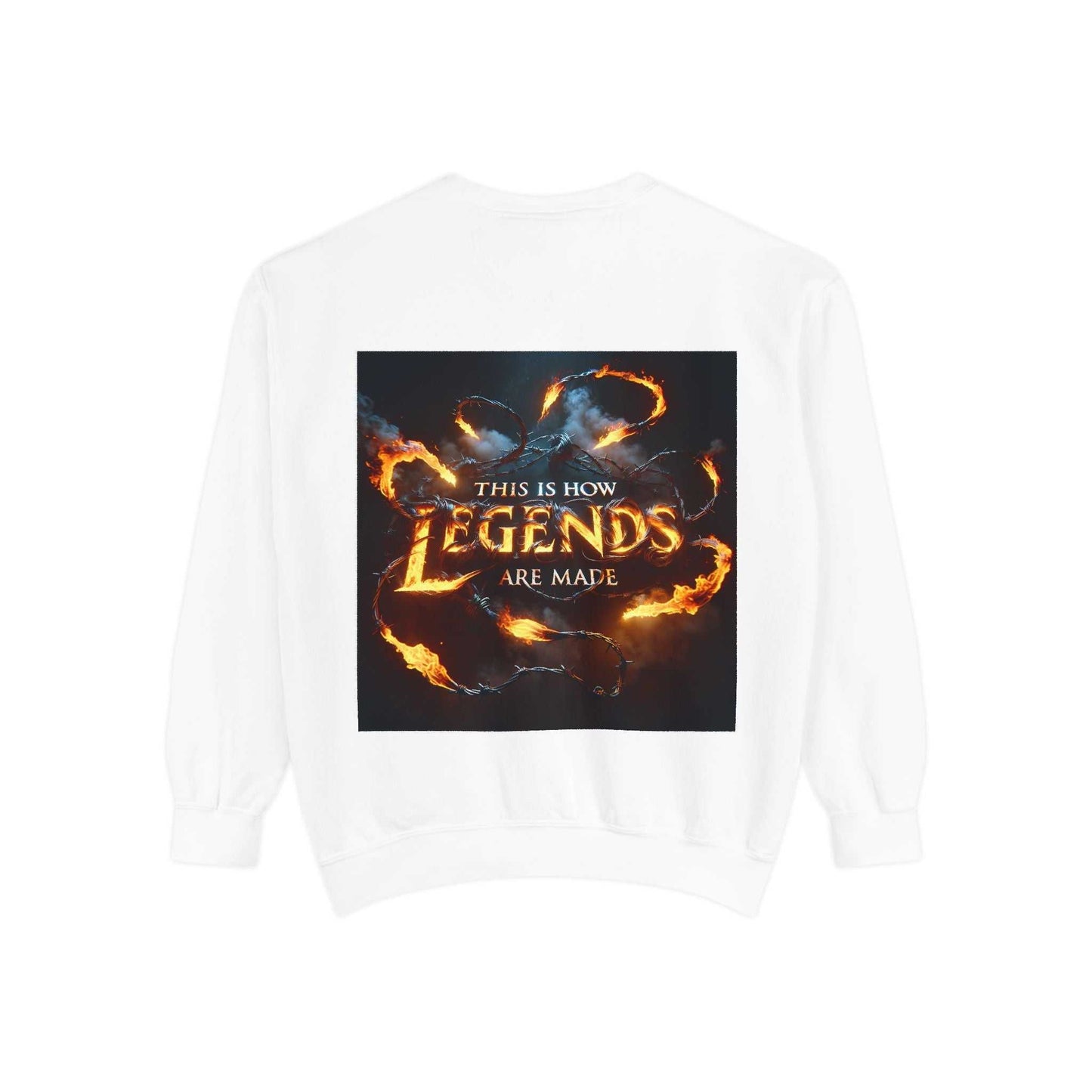 Garment-Dyed Inspirational Sweatshirt – Cozy Style for Comfort