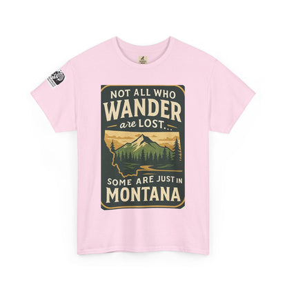 Montana Wanderer Tee – Inspirational Nature Quote Shirt for Explorers