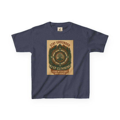 Adventure Kids Tee with nature-inspired motivational design for children.