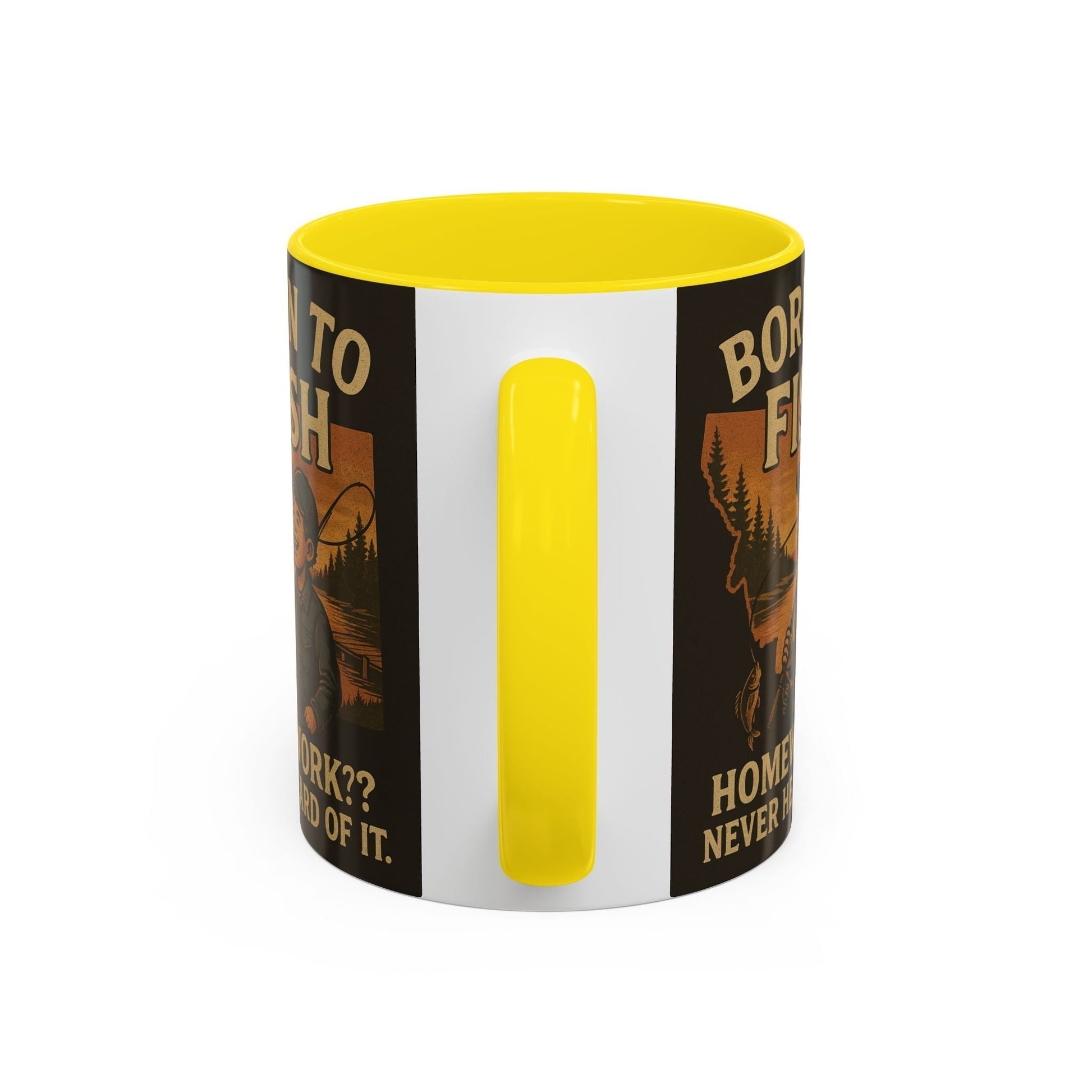 Retro Fishing Mug – Funny Coffee Cup Gift for Anglers & Campers