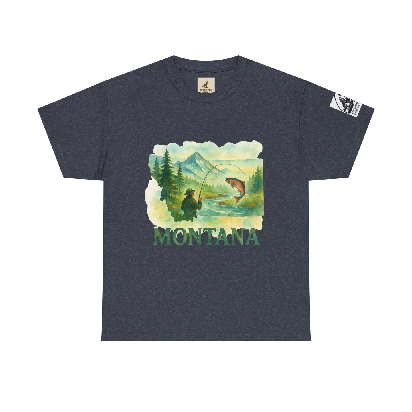 Montana Adventure Shirt – Retro Fishing Tee for Outdoor Enthusiasts
