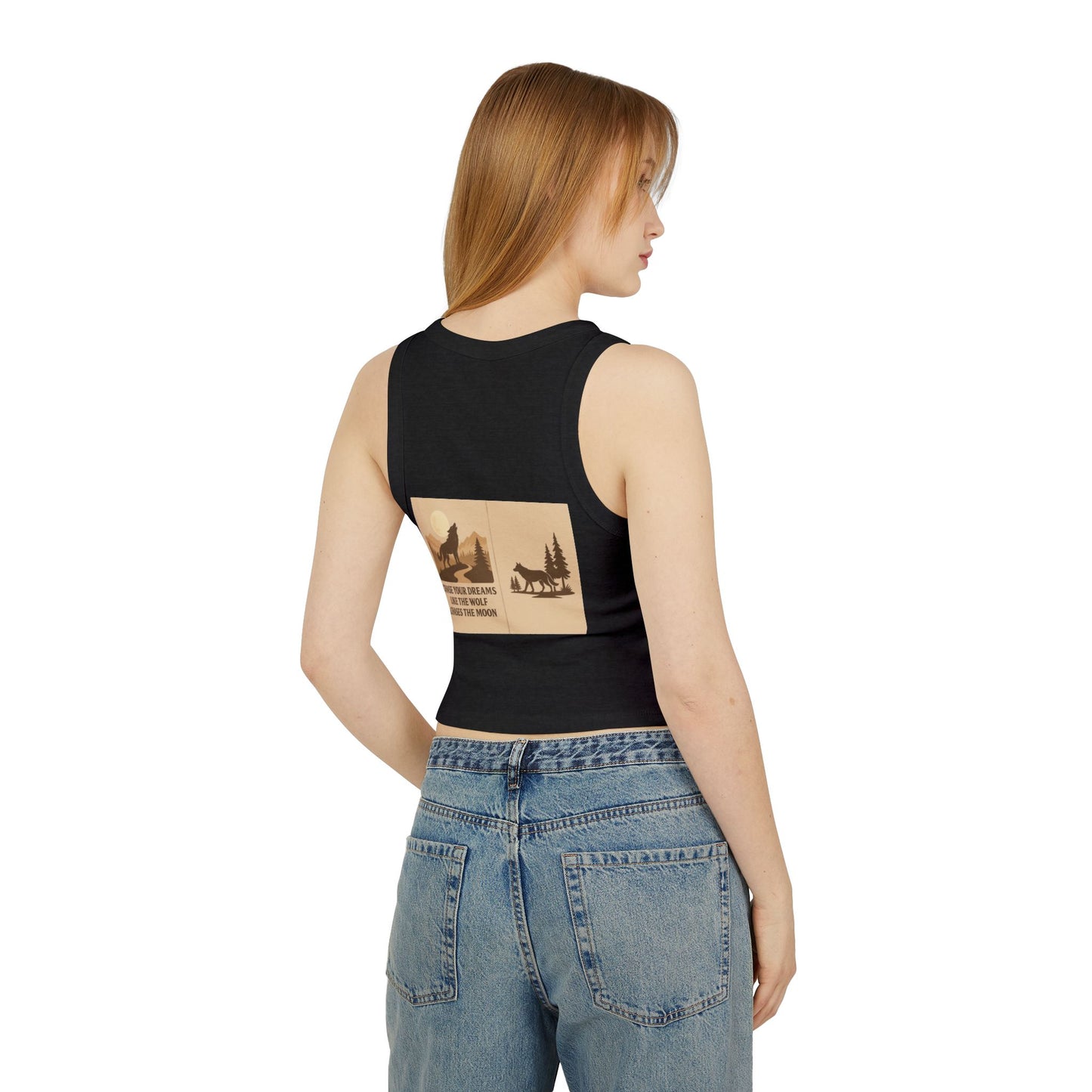Women’s Nature Tank Top – Wolves & Motivational Outdoor Quote